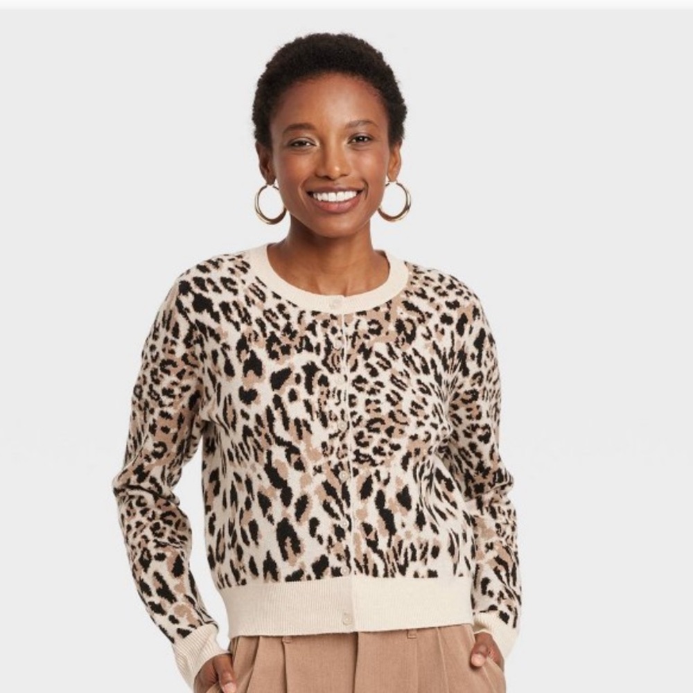 Leopard Cozy Knit Cardigan